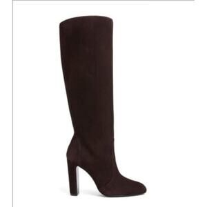 Stuart Weitzman Women's Vida Brown Suede Knee High Boots 7.5 B